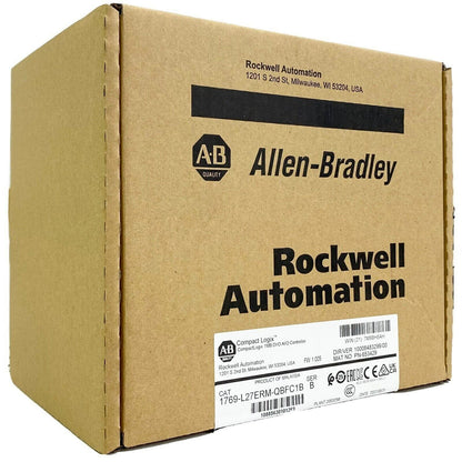 Allen-Bradley CompactLogix 1769-L27ERM-QBFC1B controller box, industrial automation part,  cardboard packaging