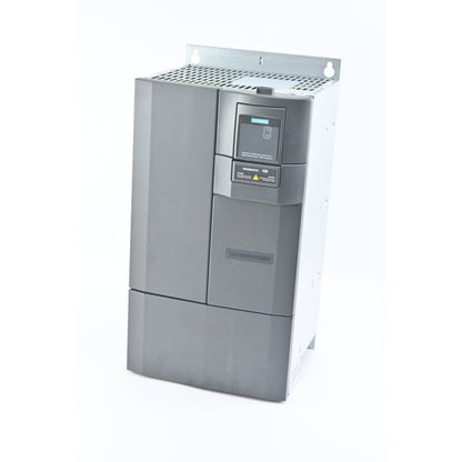 Siemens Micromaster 430 drive, industrial automation component, gray metal housing.