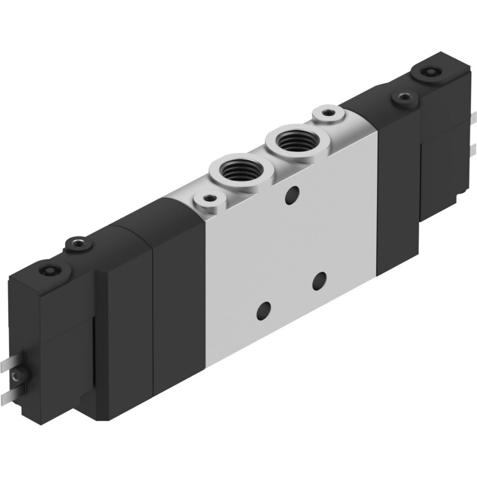 Festo CPE14-M1BH-5/3G-1/8 Solenoid Valve - Industrial Automation Component, Black & Silver.