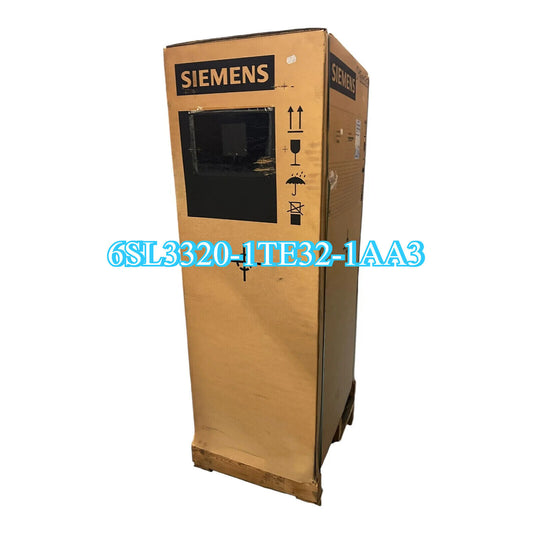 Siemens 6SL3320-1TE32-1AA3 box, S120 Single Motor Module, brown cardboard packaging, industrial parts.