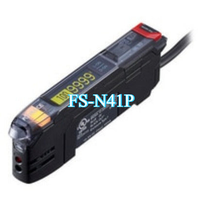 Keyence FS-N41P Fiber Amplifier Sensor, black and gray, new in box