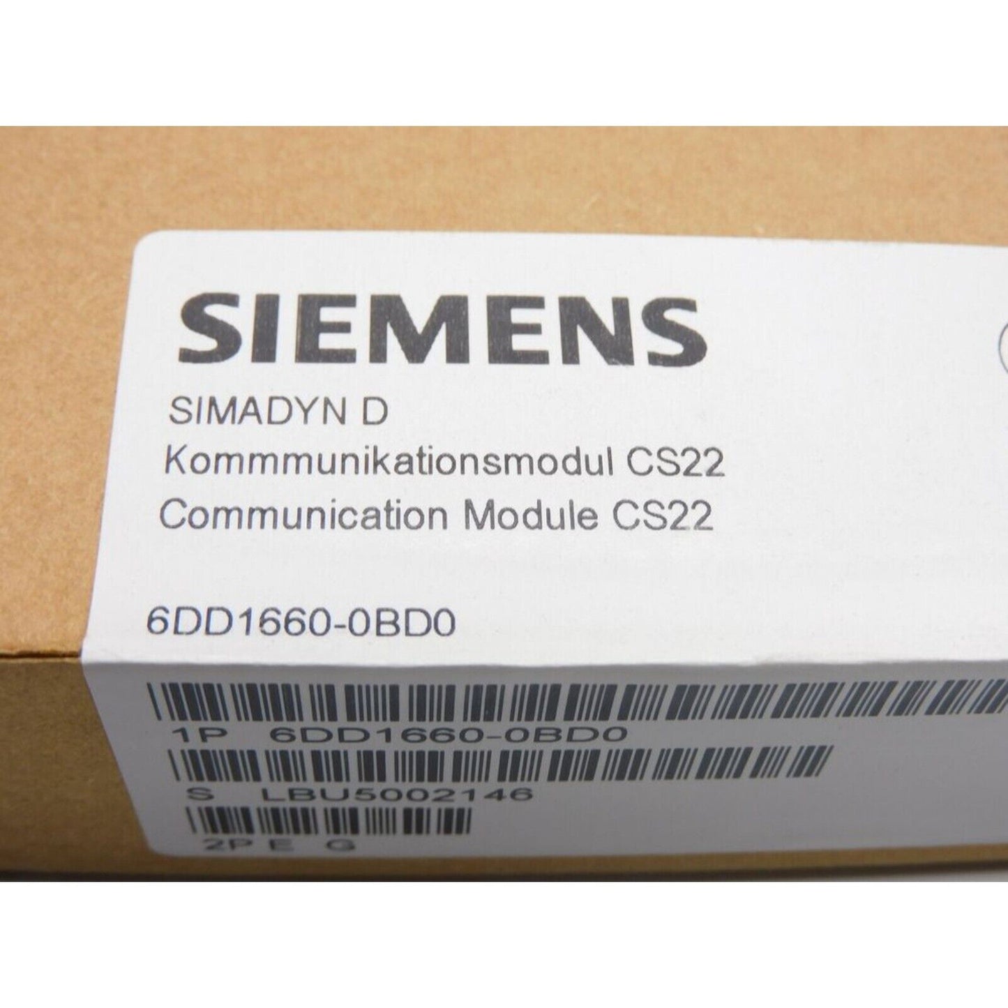 PLC | Siemens | 6DD1660-0BD0 6DD1 660-0BD0 SIMADYN D COMMUNICATION MODULE CS22
