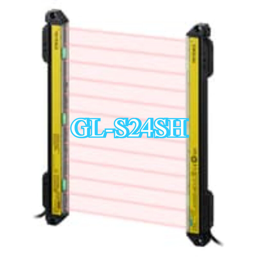 Keyence GL-S24SH Safety Light Curtain, slim design with 24 optical axes, for industrial automation safety.