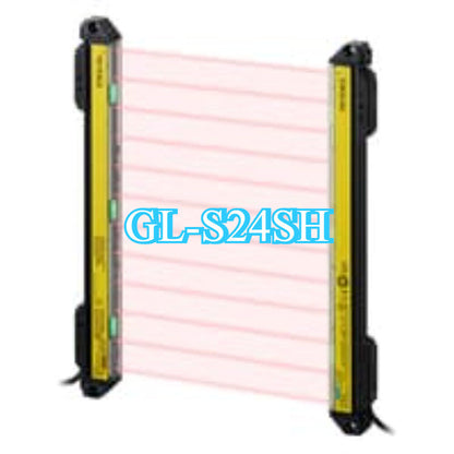 Keyence GL-S24SH Safety Light Curtain, slim design with 24 optical axes, for industrial automation safety.
