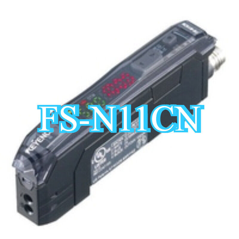Keyence FS-N11CN optical fiber amplifier sensor, industrial automation part.