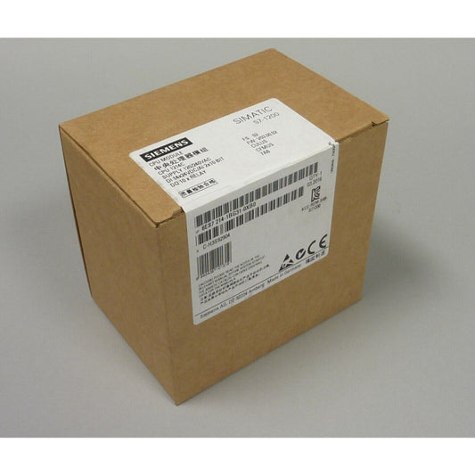 Siemens SIMATIC S7-1200 CPU 1214C PLC module in its original packaging, new condition.