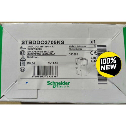 Schneider STBDDO3705KS relay module. 24VDC OUT 16PT, industrial automation equipment. New.