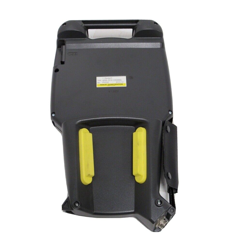 FANUC A05B-2518-C202#SGL Teach Pendant back view with label, industrial automation
