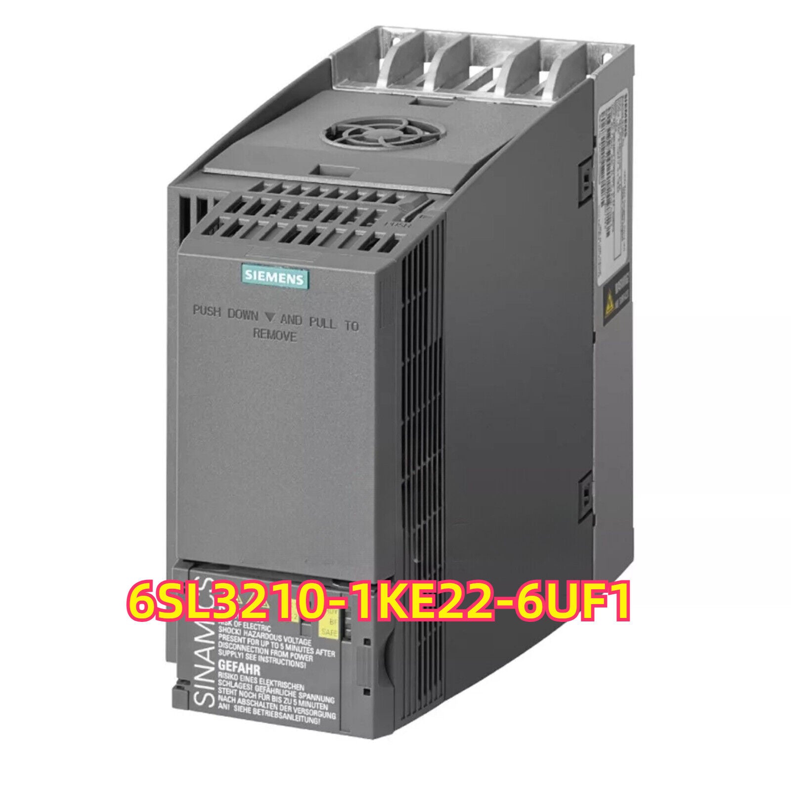 Siemens SINAMICS G120C Frequency Inverter, 6SL3210-1KE22-6UF1, Grey industrial automation equipment