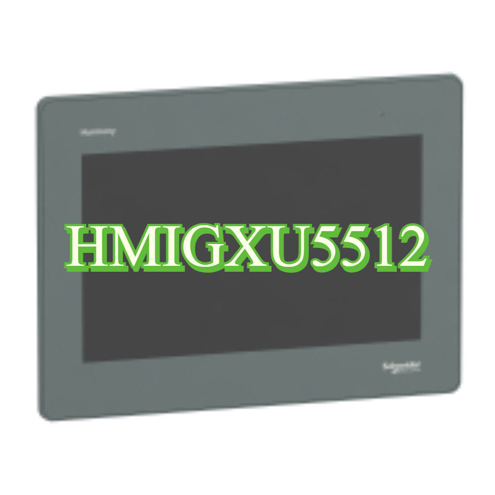 Schneider Electric HMIGXU5512 touchscreen HMI, industrial automation interface, featuring a 12.1-inch display.