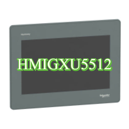 Schneider Electric HMIGXU5512 touchscreen HMI, industrial automation interface, featuring a 12.1-inch display.
