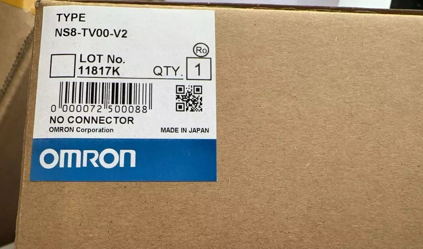 Omron NS8-TV00-V2 touch panel box, part number 11817K, new original, Made in Japan.