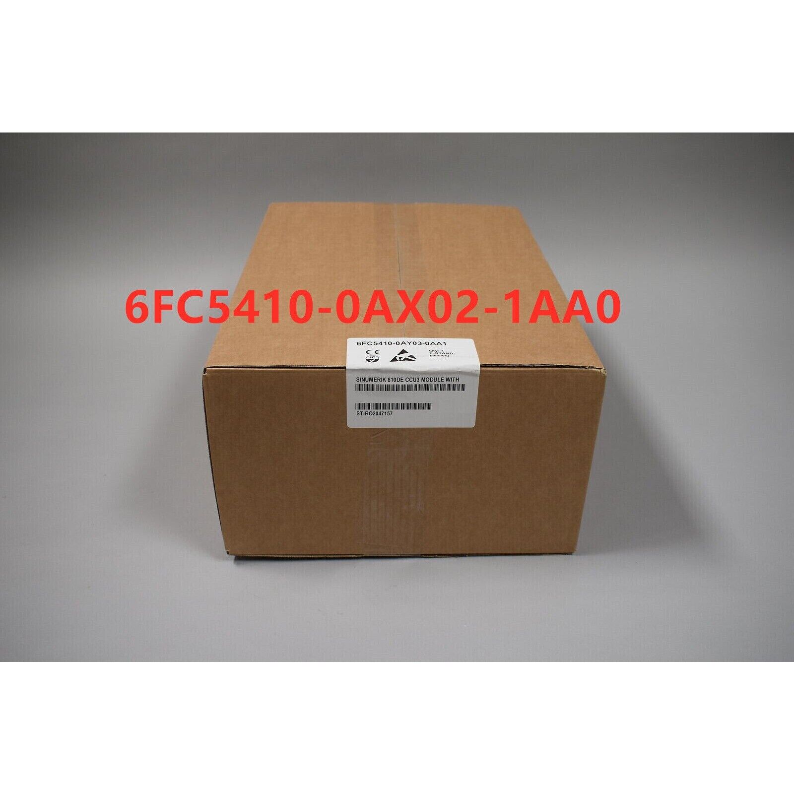 Siemens 6FC5410-0AX02-1AA0 SINUMERIK 810D CCU2 Module in cardboard box, industrial automation part.