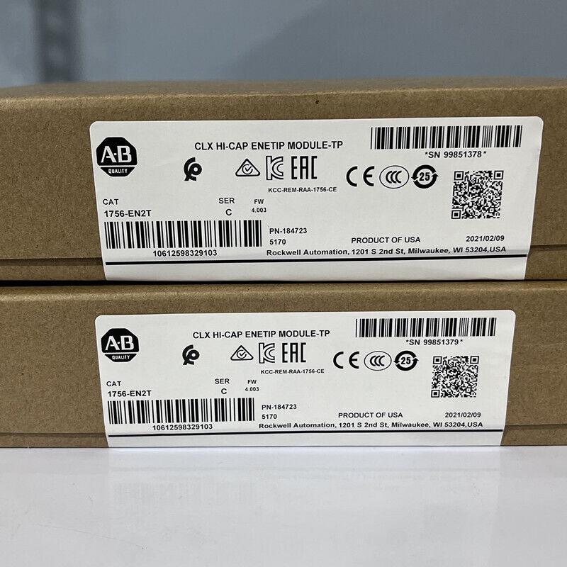 Allen-Bradley 1756-EN2T SER C ControlLogix EtherNet/IP Module 1756EN2T New ! AB