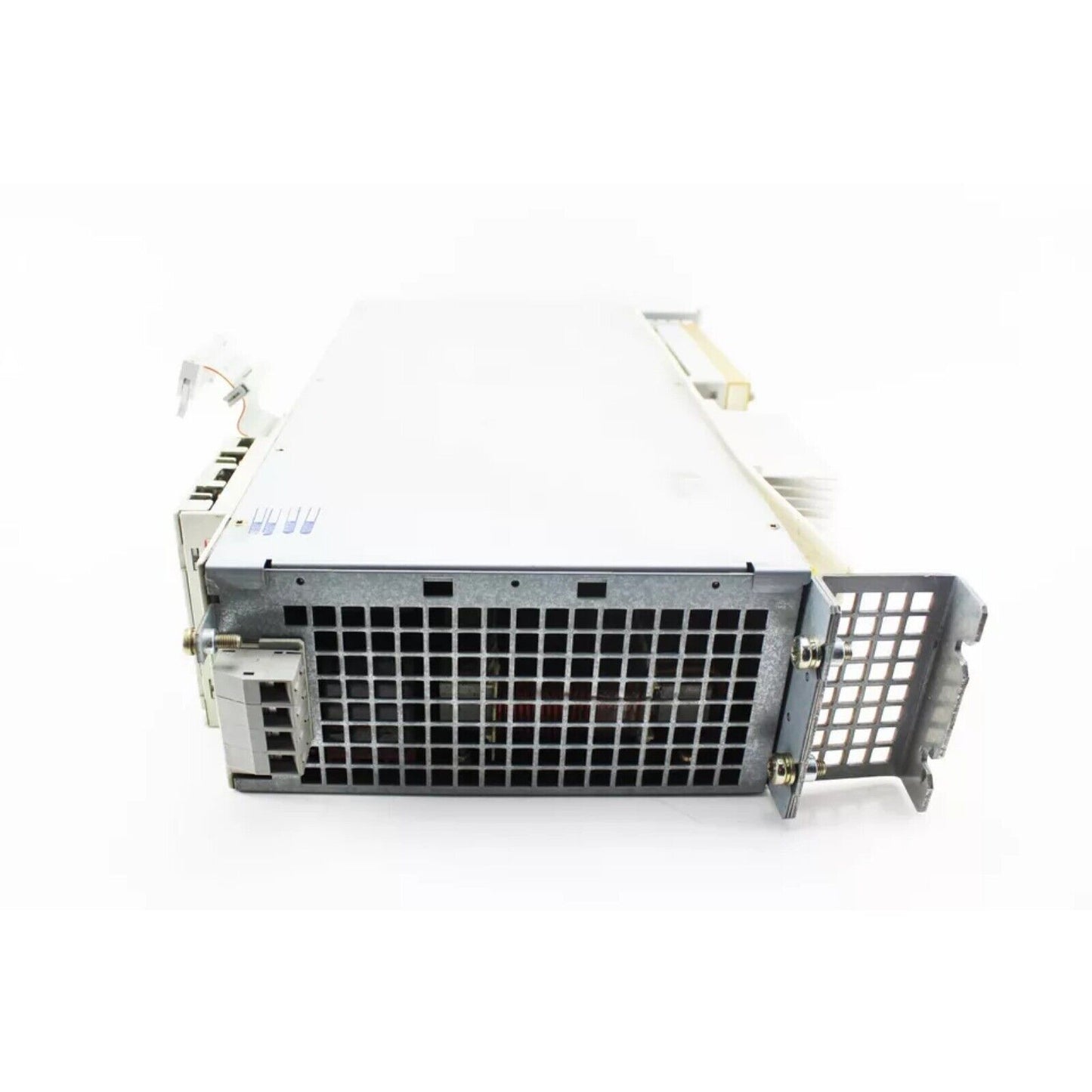Siemens SIMODRIVE 611 power module, industrial automation part. Steel and gray casing, high quality.