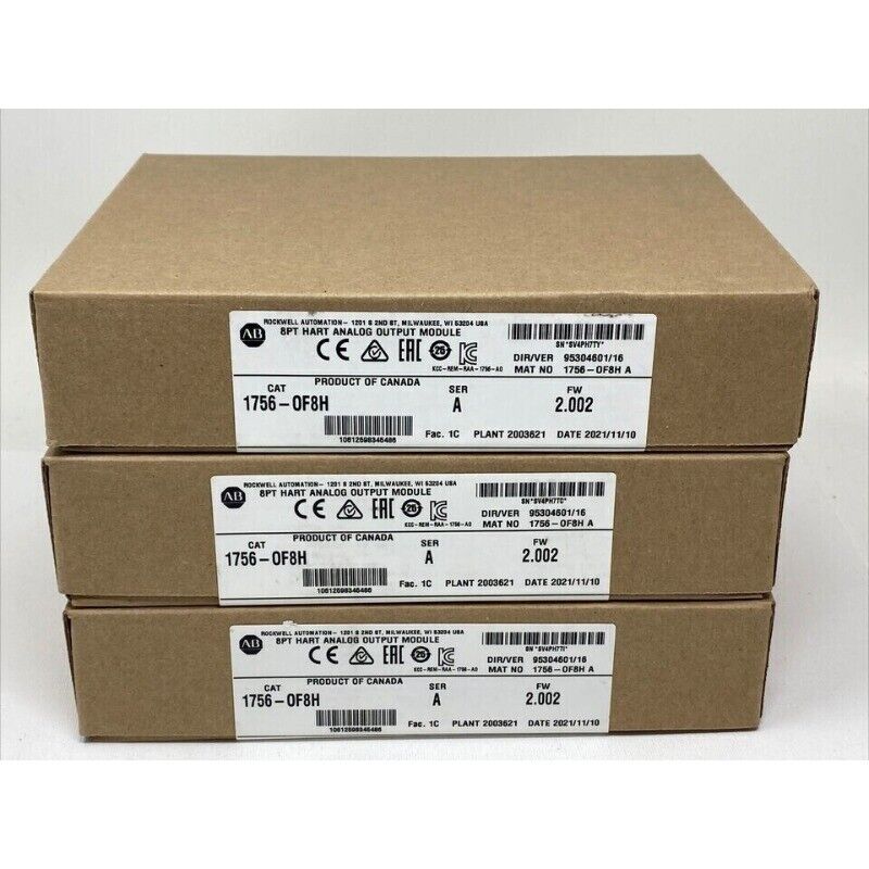 Allen-Bradley 1756-OF8H SER A ControlLogix HART Analog Output Module boxes, new in box