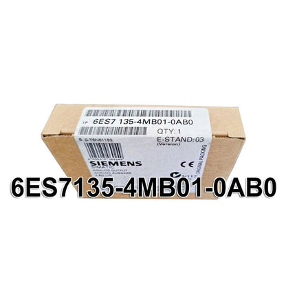 Siemens 6ES7135-4MB01-0AB0 DP Electronics Module ET 200S, new in box, product details visible.