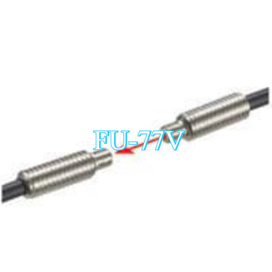 Keyence FU-77V Fiber Optic Sensor, New, with connecting heads and text FU-77V