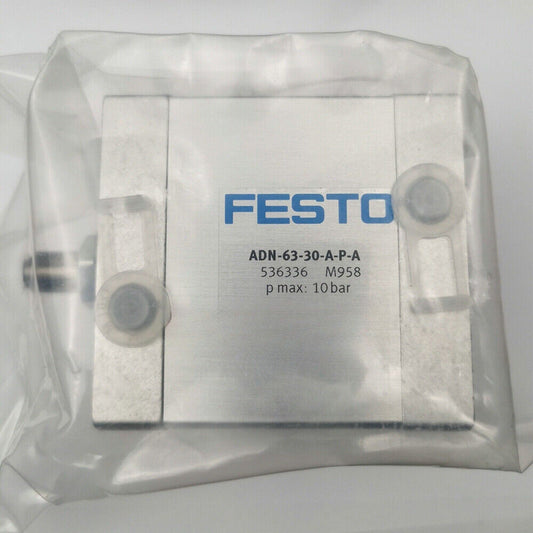 Festo ADN-63-30-A-P-A pneumatic cylinder, industrial automation part, new condition.