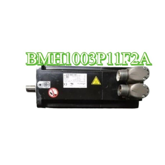 Schneider BMH1003P11F2A AC Servo Motor, industrial automation part, black metal body.
