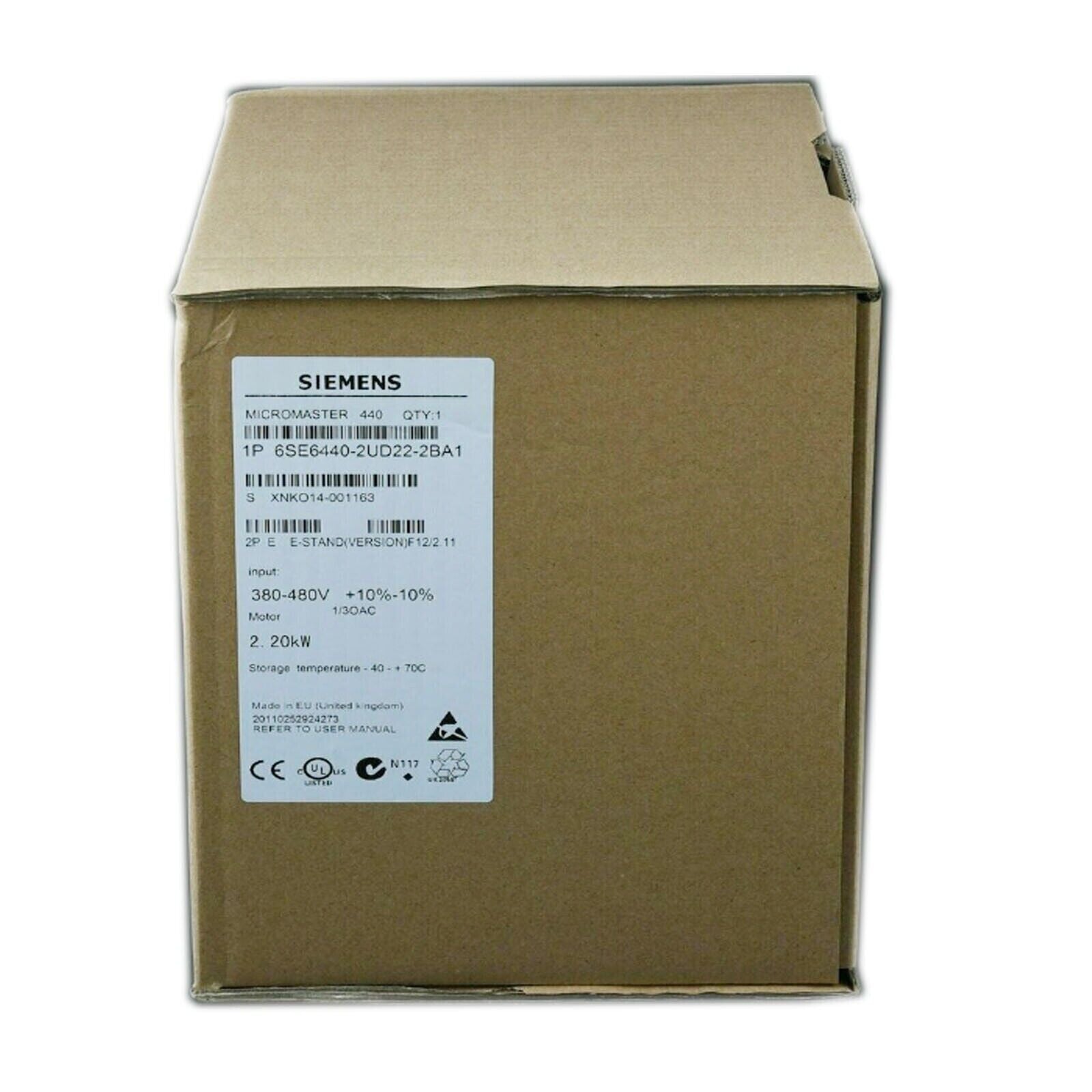 Siemens MICROMASTER 440 Control Unit in Box - 6SE6440-2UD22-2BA1, Industrial Automation Part