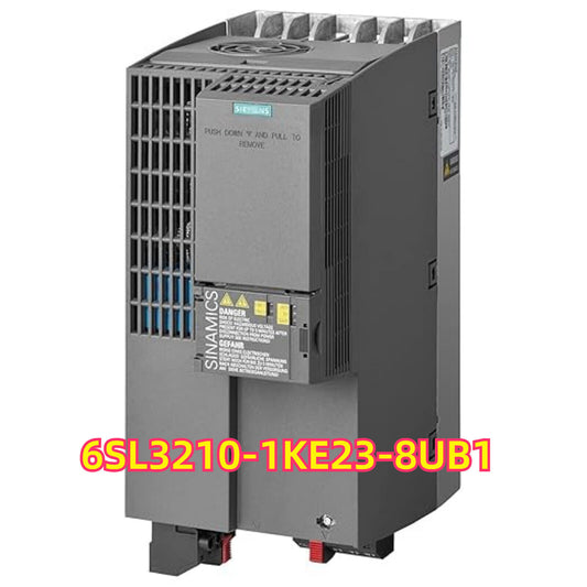 Siemens SINAMICS G120C 18.5kW inverter, model 6SL3210-1KE23-8UB1, industrial automation part, gray color.