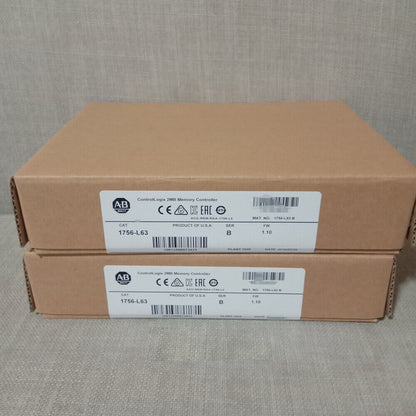 Allen-Bradley 1756-L63 ControlLogix Processor Boxes, 2MB Memory, Industrial Automation