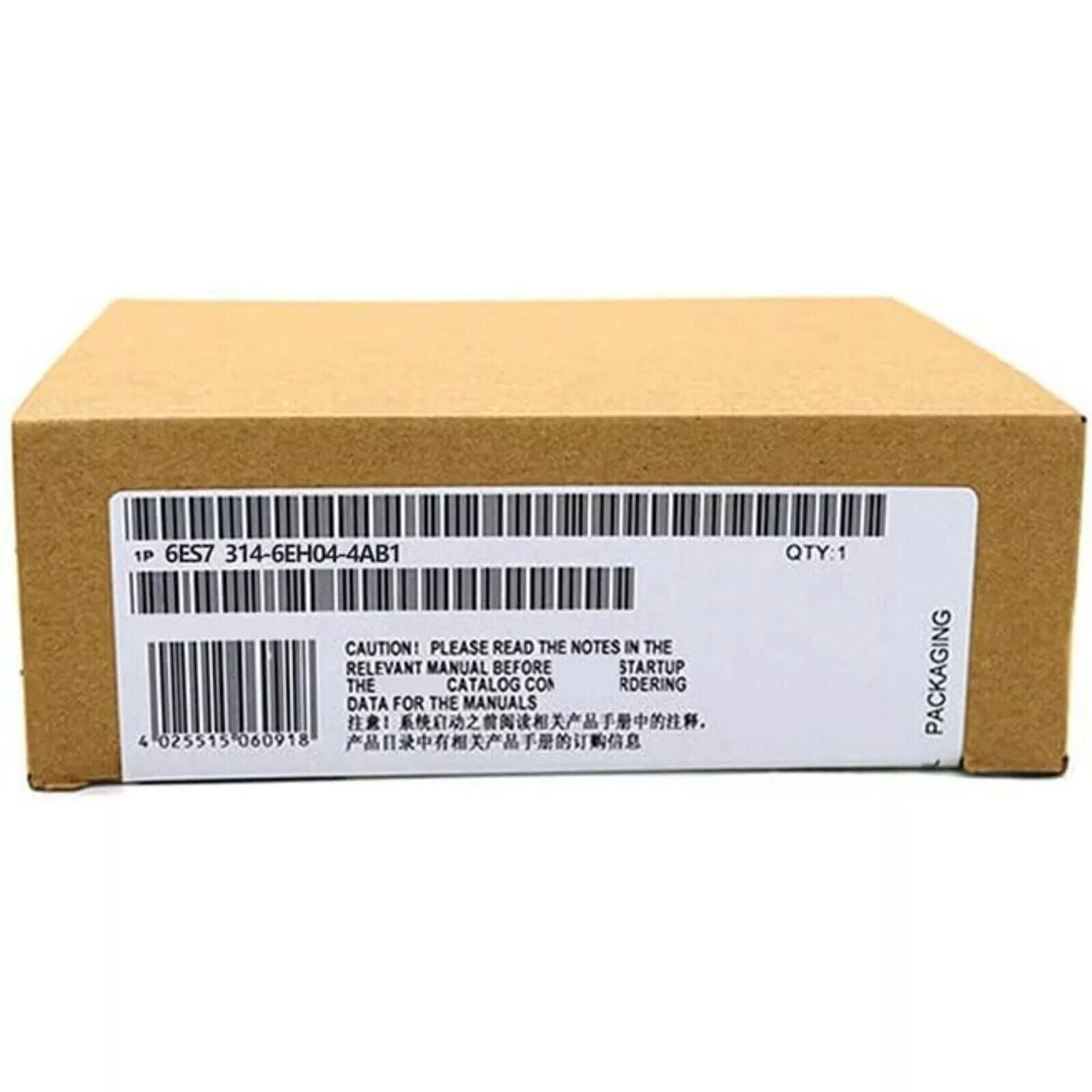 Siemens SIMATIC S7-300 PLC Module 6ES7 314-6EH04-4AB1 in packaging with label, PLC Module