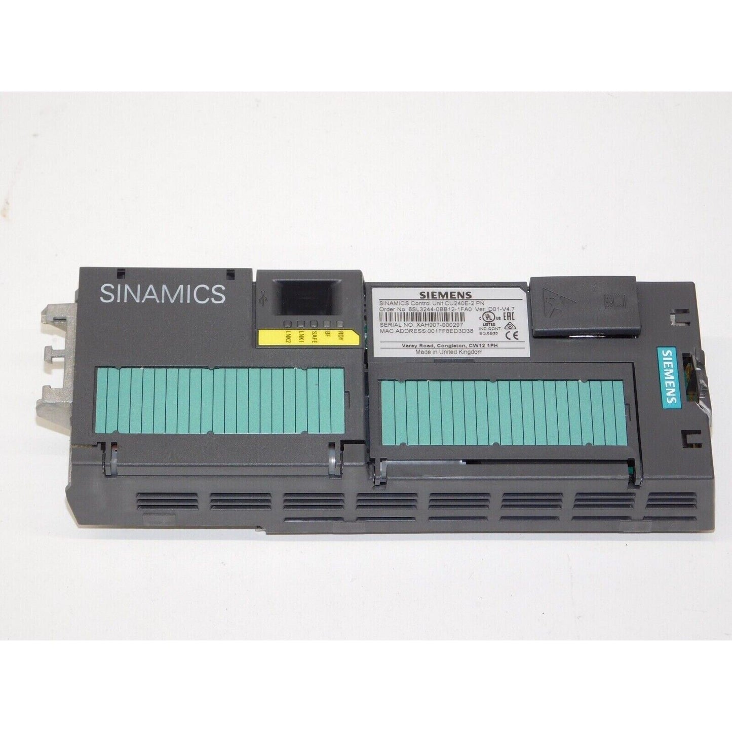 SINAMICS G120 (PM240-2) | Siemens | 6SL3 244-0BB12-1FA0 6SL3244-0BB12-1FA0 G120 CONTROL UNIT CU240E-2 PN