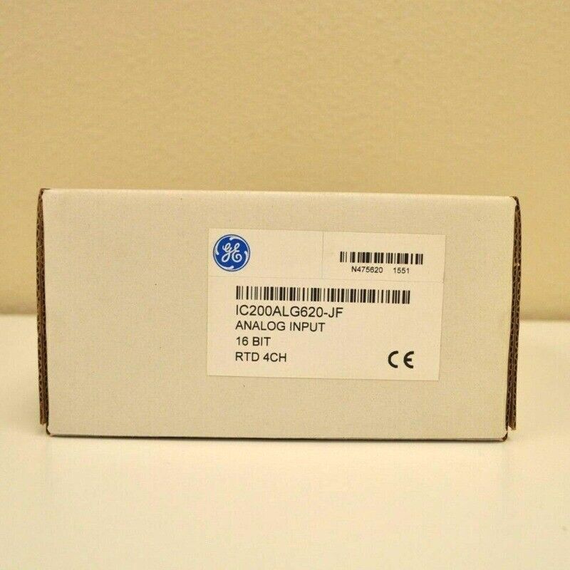 GE Fanuc IC200ALG620 Analog Input Module box, PLC part, 16-Bit RTD 4CH industrial automation equipment.