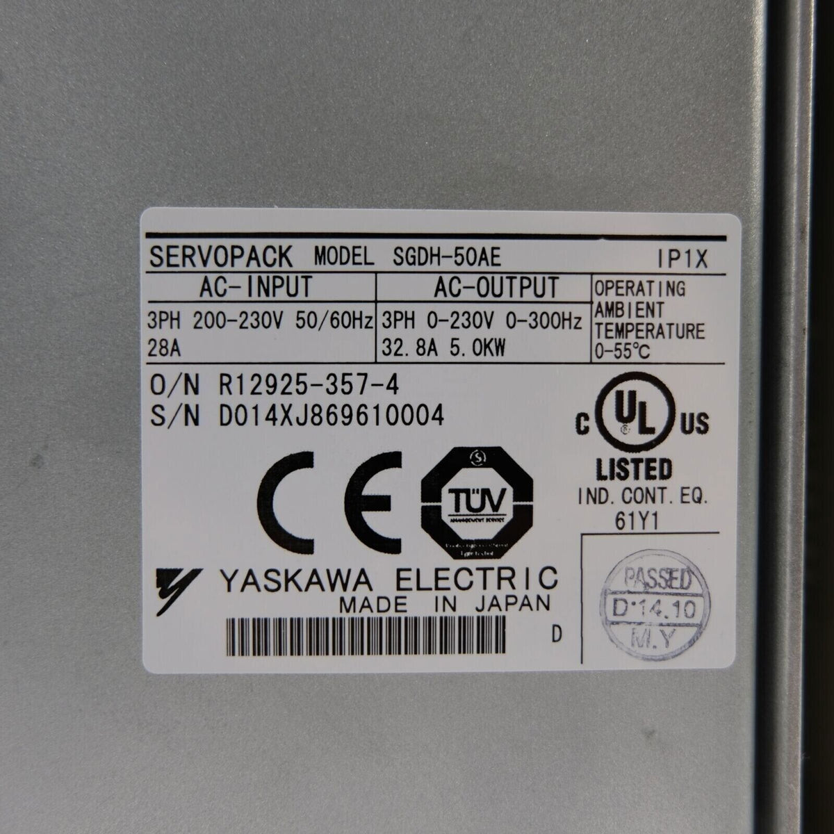 Servo Drive | YASKAWA | SGDH-50AE Servo Driver 1PC New SGDH50AE Expedited Shipping
