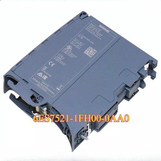 Siemens S7-1500 Digital Input Module 6ES7521-1FH00-0AA0, 16 channels, gray industrial PLC part.