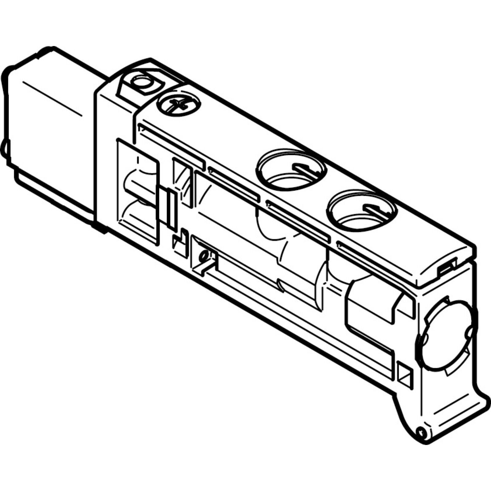 Festo VUVB-ST12-M52-MZH-QX-1T1 solenoid valve component diagram, pneumatic automation part.