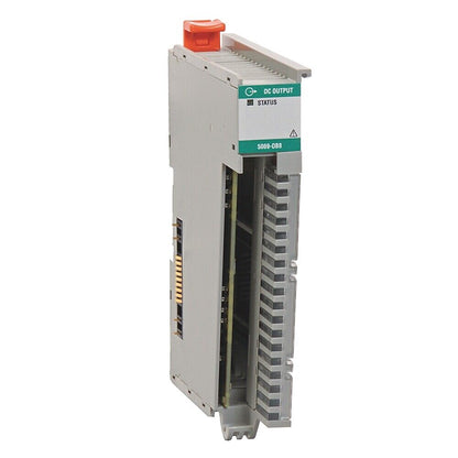 Allen-Bradley 5069-OB8 Compact I/O Output Module, gray and green, DC Output status.