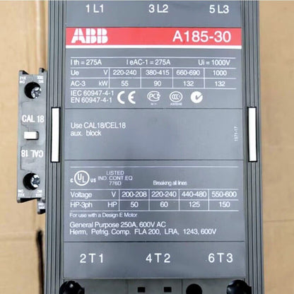ABB A185-30 AC Contactor 24V, 110V, 220-230V, industrial automation part