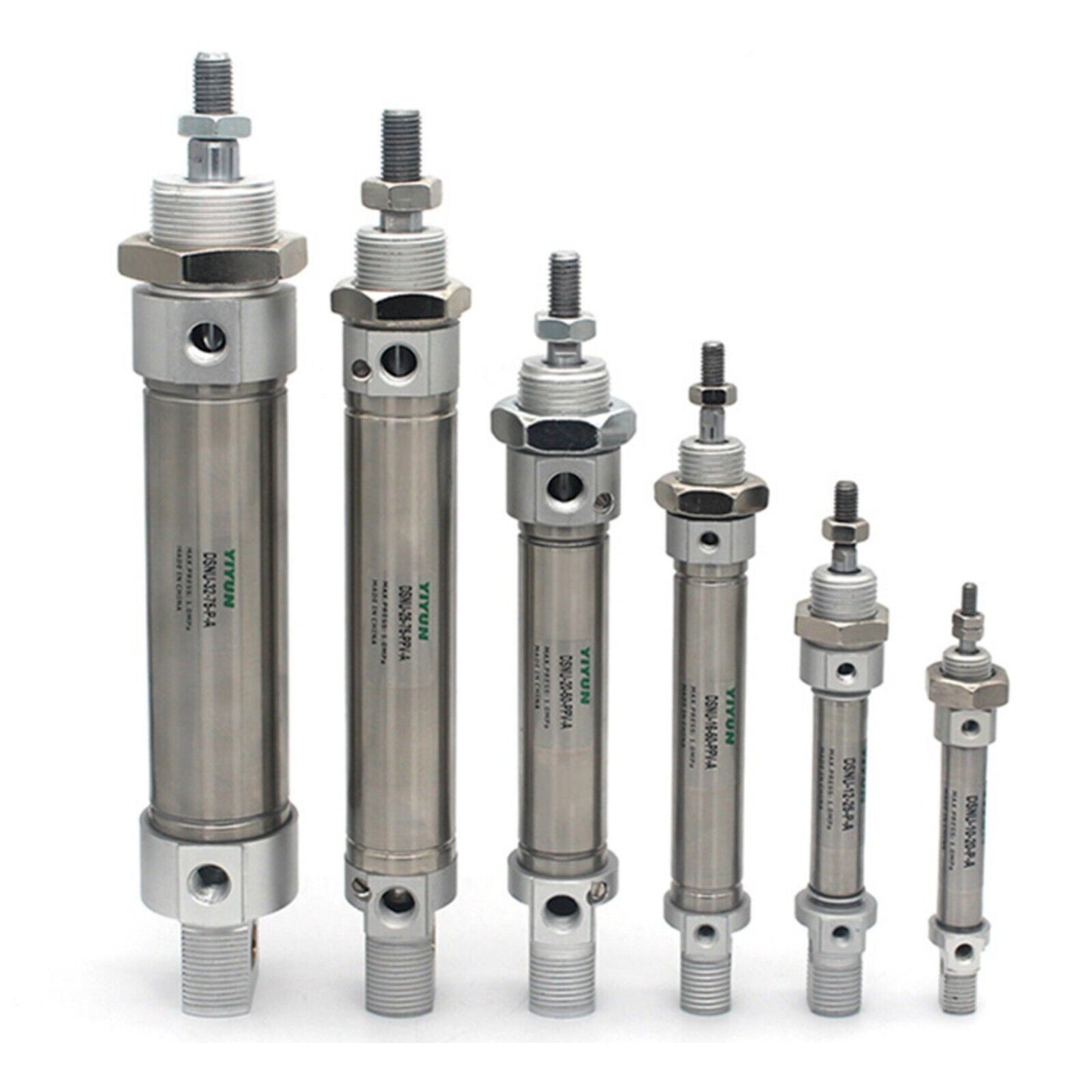 Festo DSNU series pneumatic cylinder actuators, stainless steel construction for automation