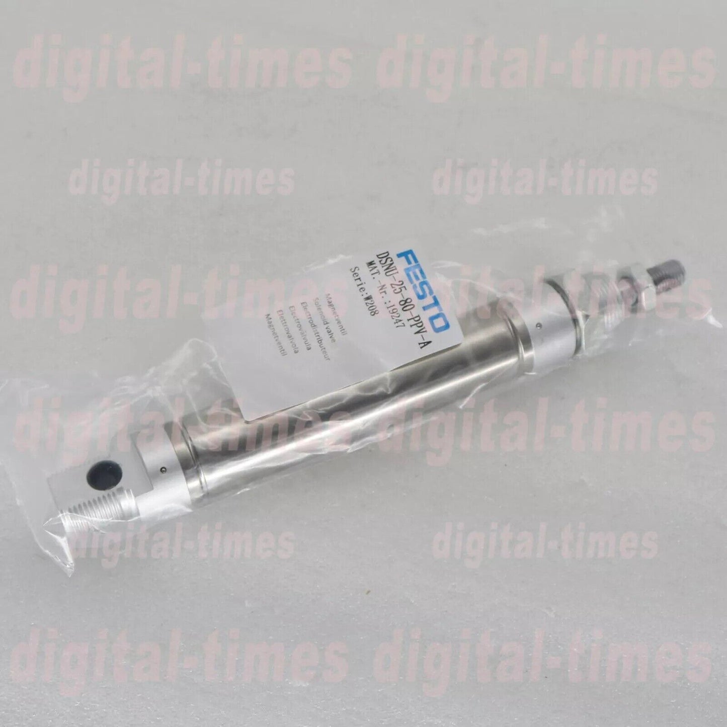 Festo DSNU-25-80-PPV-A pneumatic cylinder, industrial automation part.