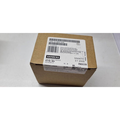 Siemens SIMATIC ET 200S Digital Input Module 6ES7131-4BD01-0AA0 packaging, 4 DI DC24V, industrial automation part.
