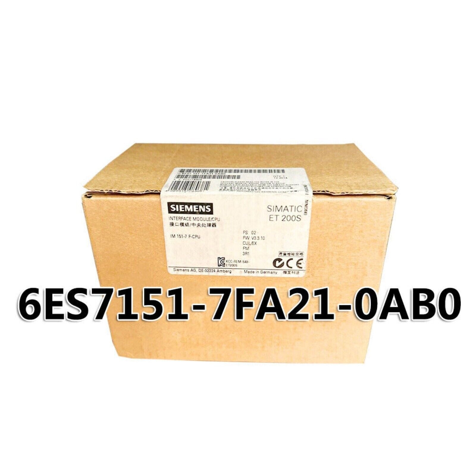 Siemens SIMATIC ET 200S CPU Module 6ES7151-7FA21-0AB0