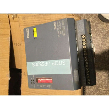 Siemens SITOP UPS500S power supply, gray industrial automation device with labels, model 6EP1933-2EC41