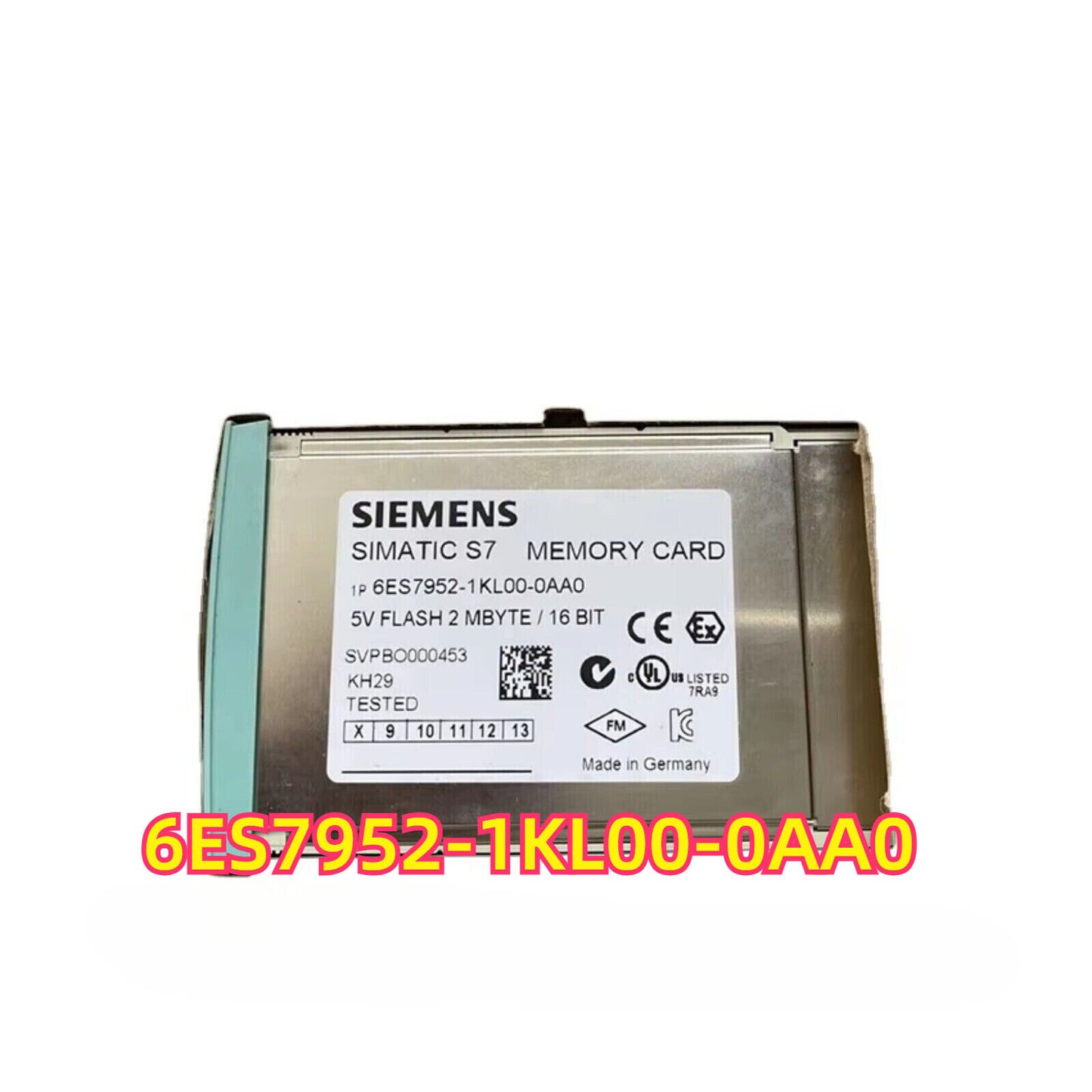 Siemens SIMATIC S7 Memory Card, 2MB Flash EPROM, 6ES7952-1KL00-0AA0, industrial automation part