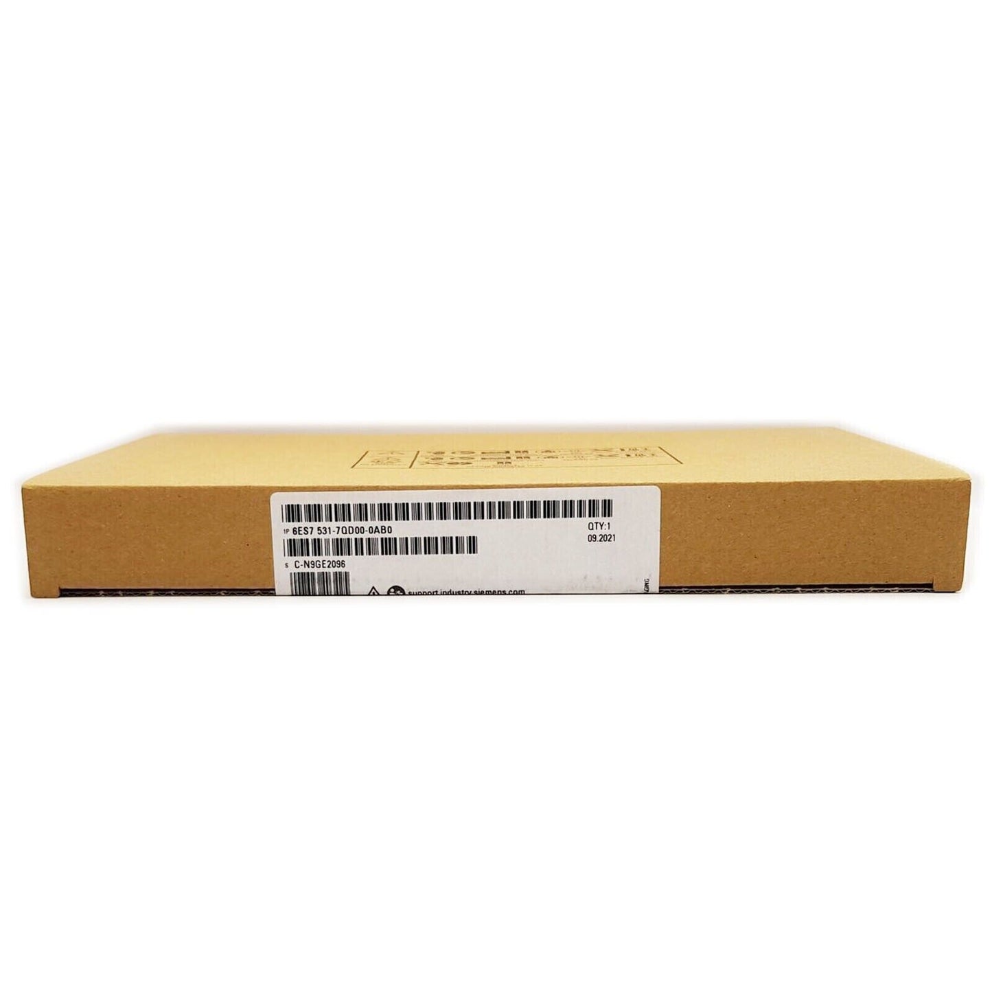 Siemens SIMATIC S7-1500 6ES7531-7QD00-0AB0 module box, industrial automation equipment packaging.