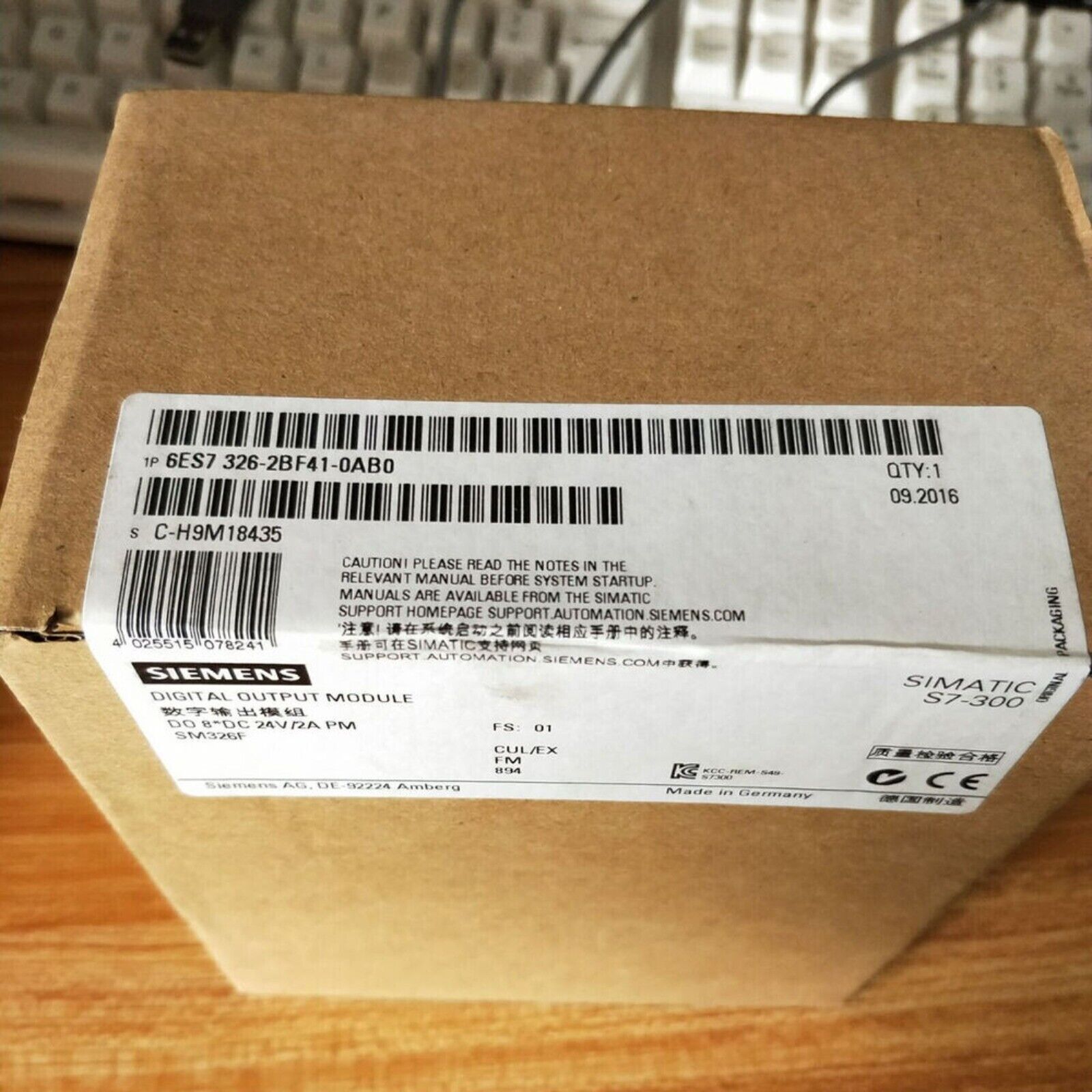 Siemens SIMATIC S7-300 Digital Output Module 6ES7326-2BF41-0AB0, Industrial Automation Part