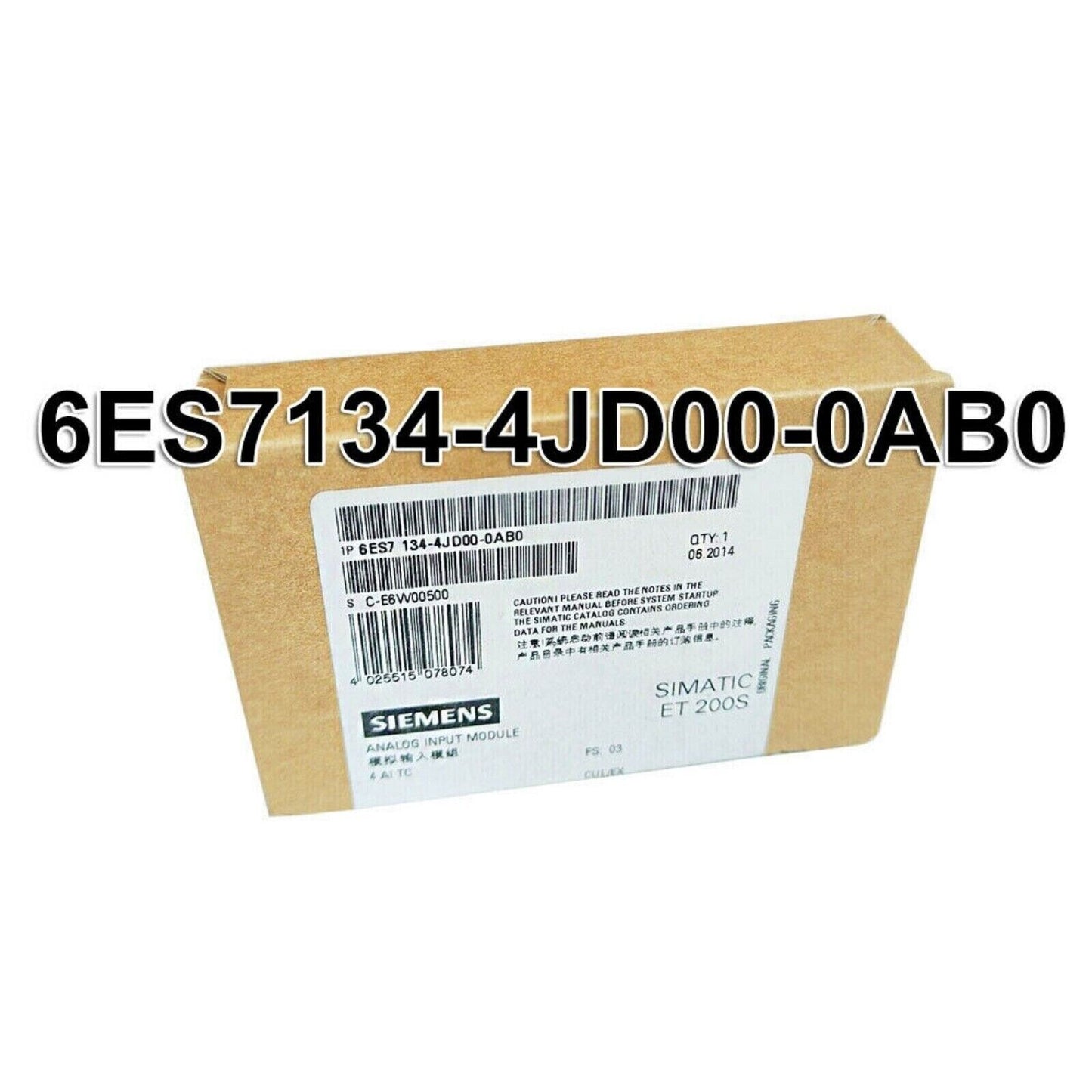 Industrial Communication | Siemens | 6ES7134-4JD00-0AB0 6ES7134-4JD00-0AB0 DP Electronics Module ET 200S