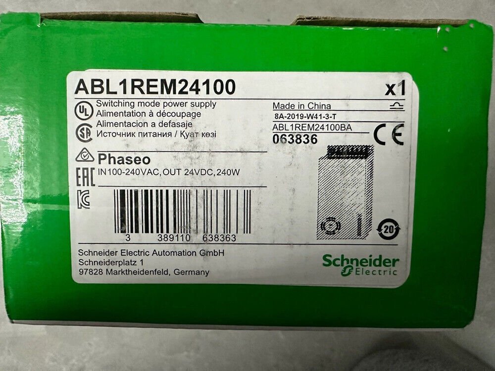 Schneider Electric ABL1REM24100 Power Supply Module, industrial automation part