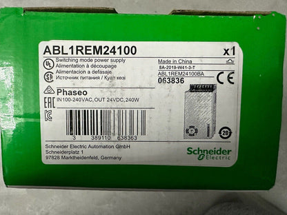 Schneider Electric ABL1REM24100 Power Supply Module, industrial automation part