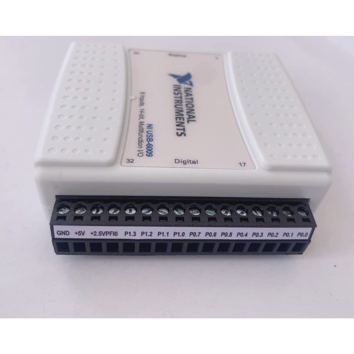 National Instruments USB-6009 Multifunction I/O Device. 8 Inputs, 14-bit for Data Acquisition. Digital I/O.