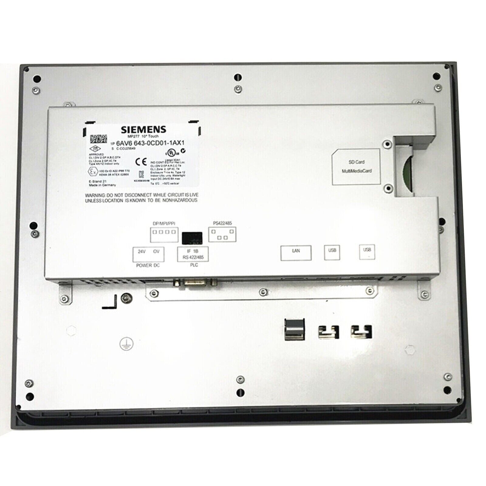 Siemens 6AV6643-0CD01-1AX1 HMI panel, PROFINET, industrial automation part.