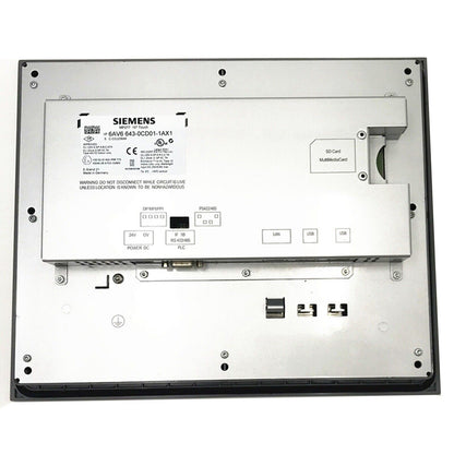 Siemens 6AV6643-0CD01-1AX1 HMI panel, PROFINET, industrial automation part.