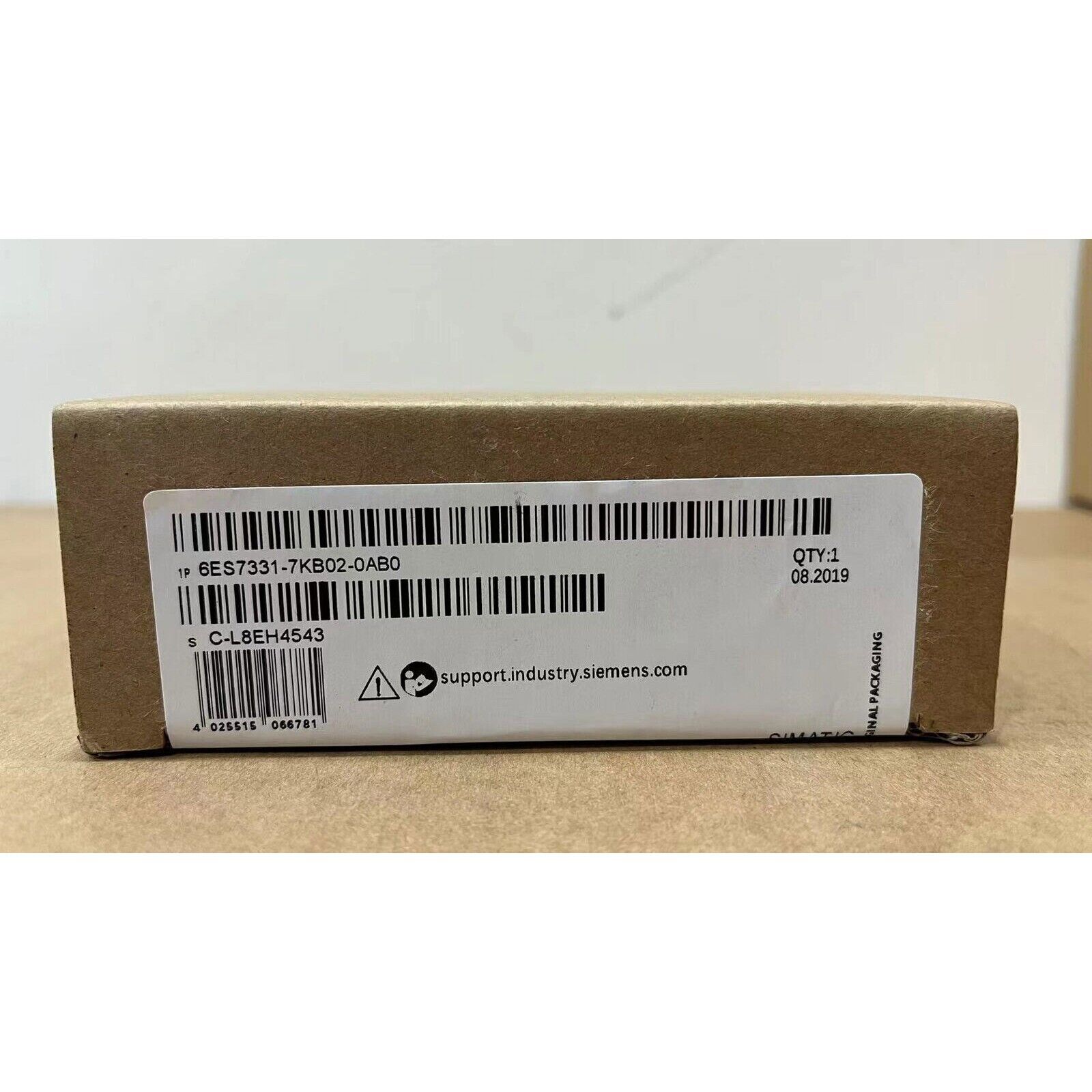 Siemens SIMATIC S7-300 Analog Input Module 6ES7331-7KB02-0AB0 box, QTY:1, original packaging, industrial automation part